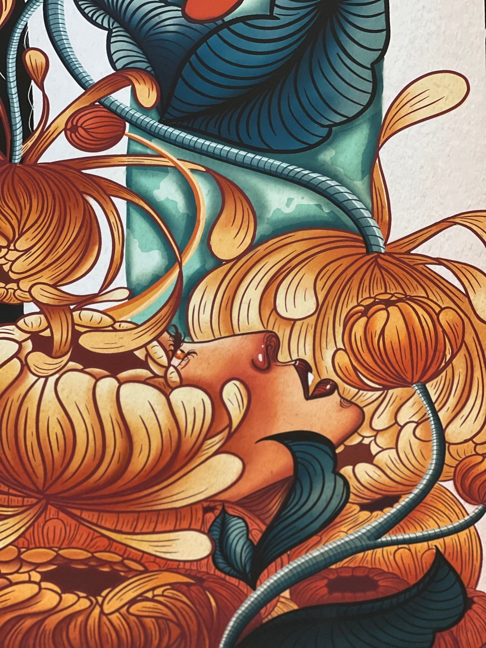 Flower’s breath 10in x 32in Prin