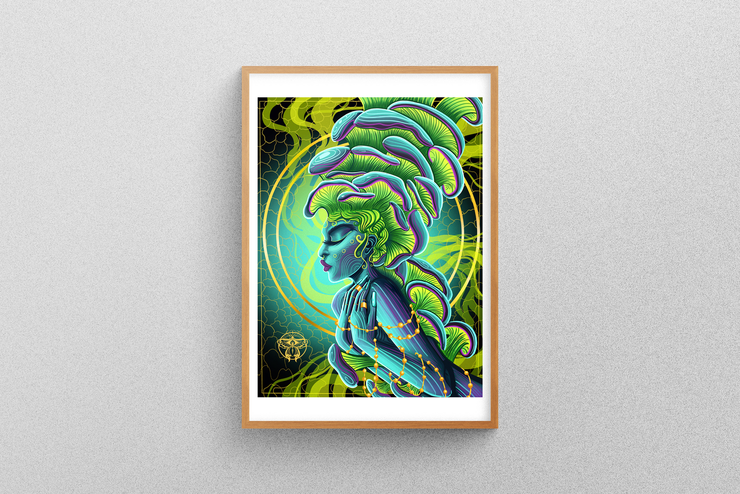 Ghost Mushroom Print