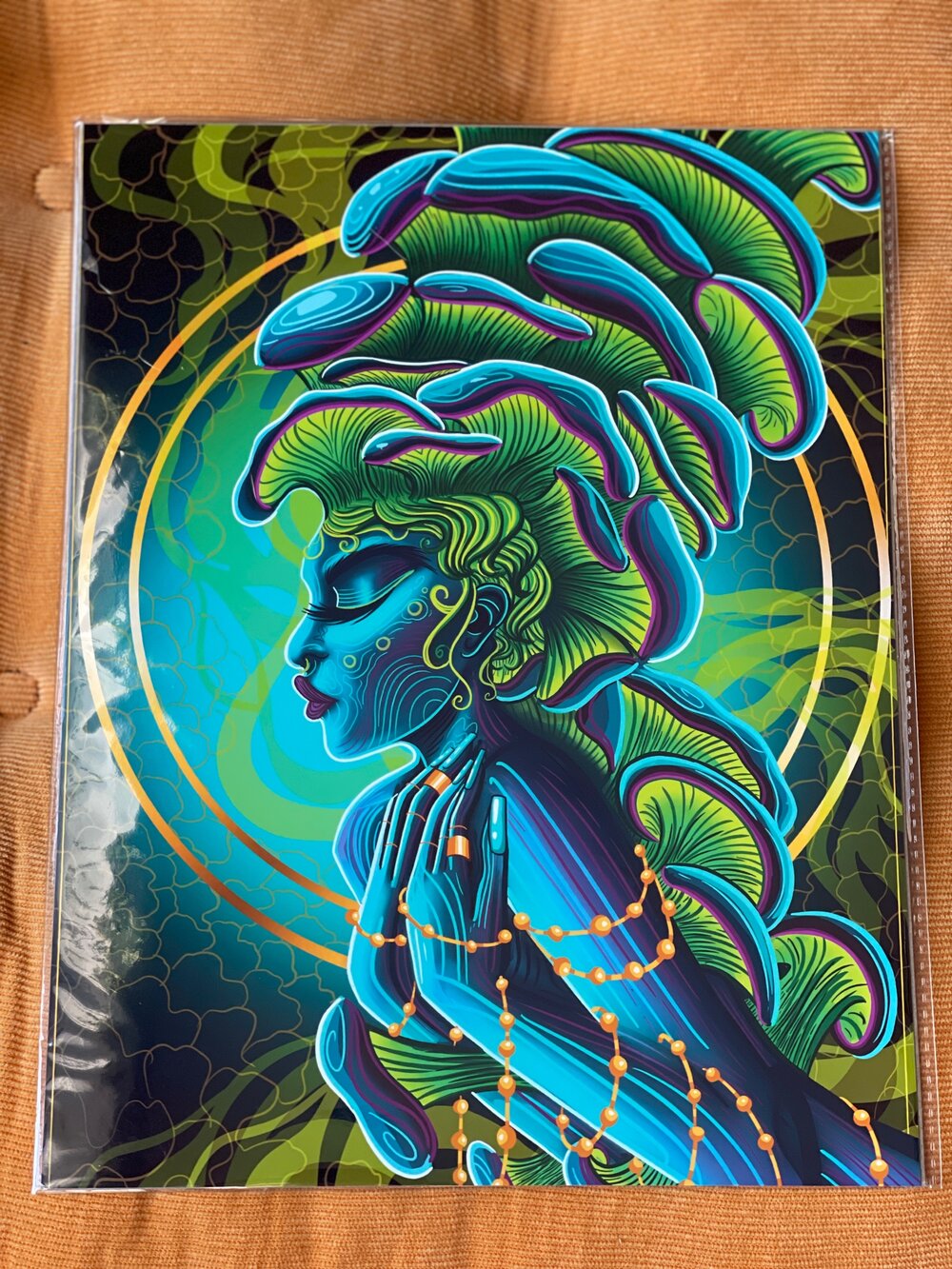 Ghost Mushroom Print