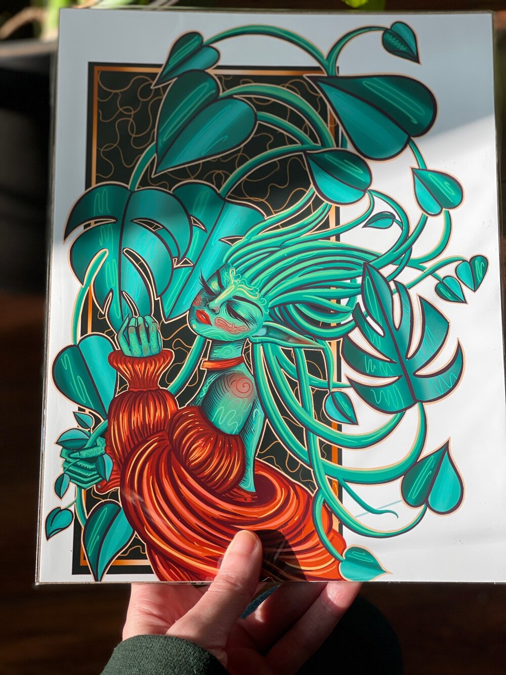 Monstera 8.5 in x 11 in Print