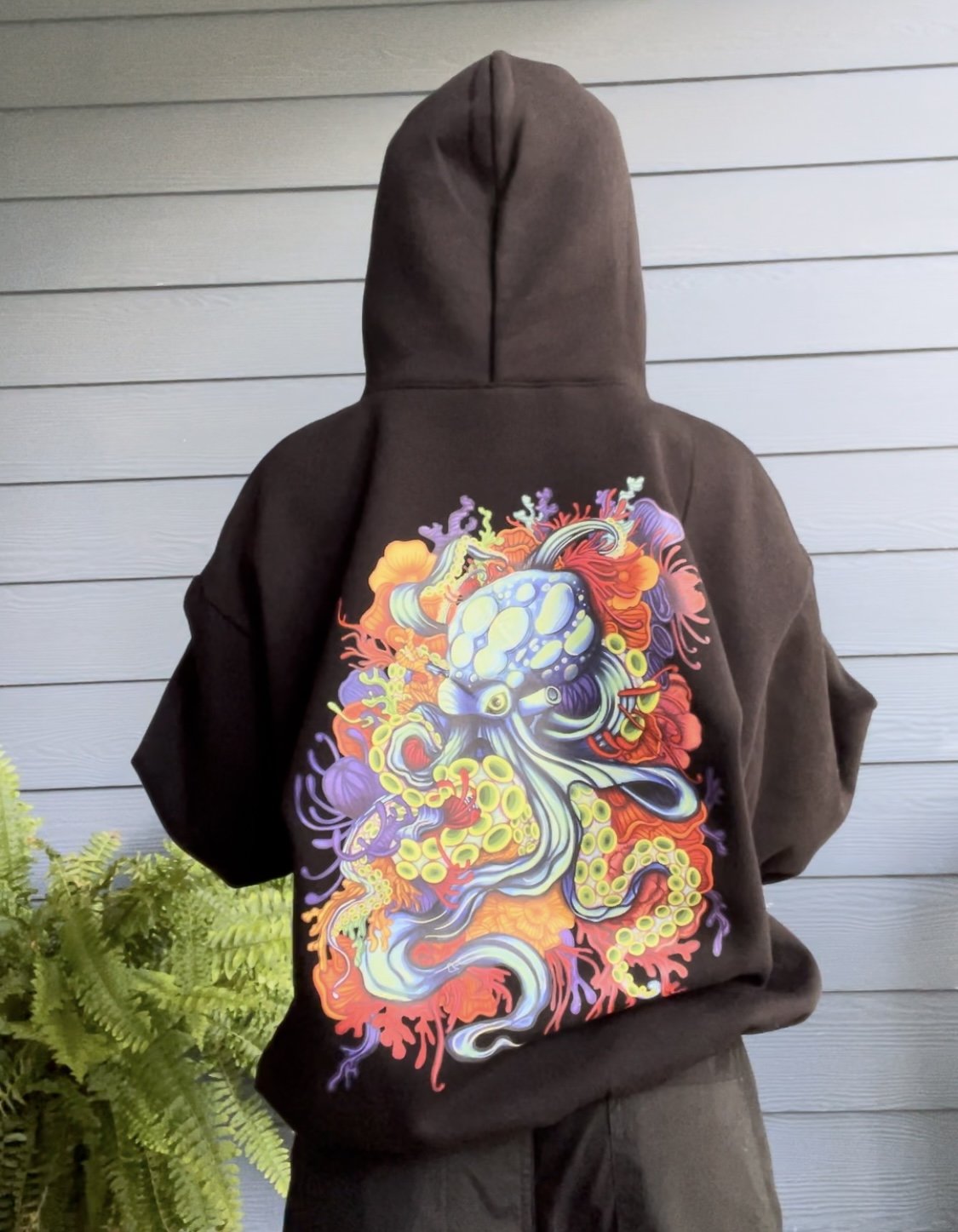 Oceanic Glow Boxy Hoodie