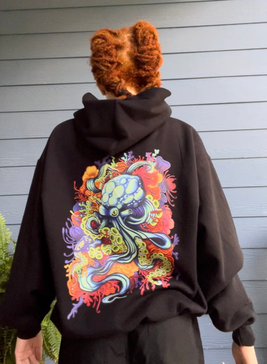 Oceanic Glow Boxy Hoodie