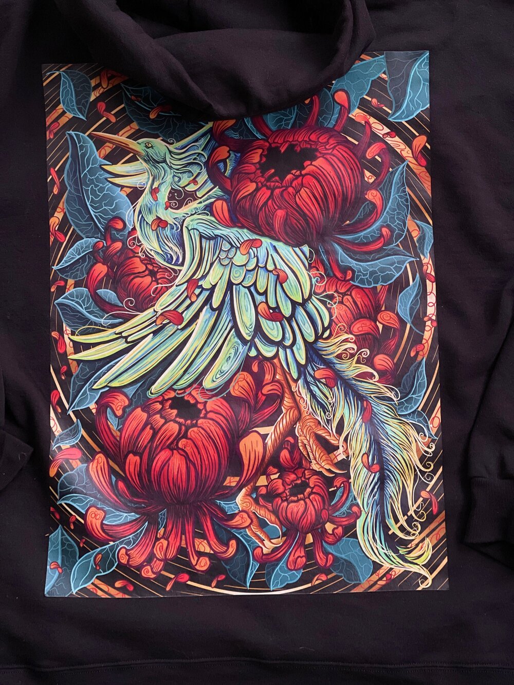 Neon Crane Hoodie