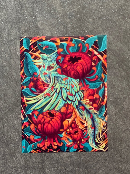 Neon Crane Sticker