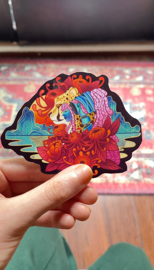 Cheetah's Paradise Sticker