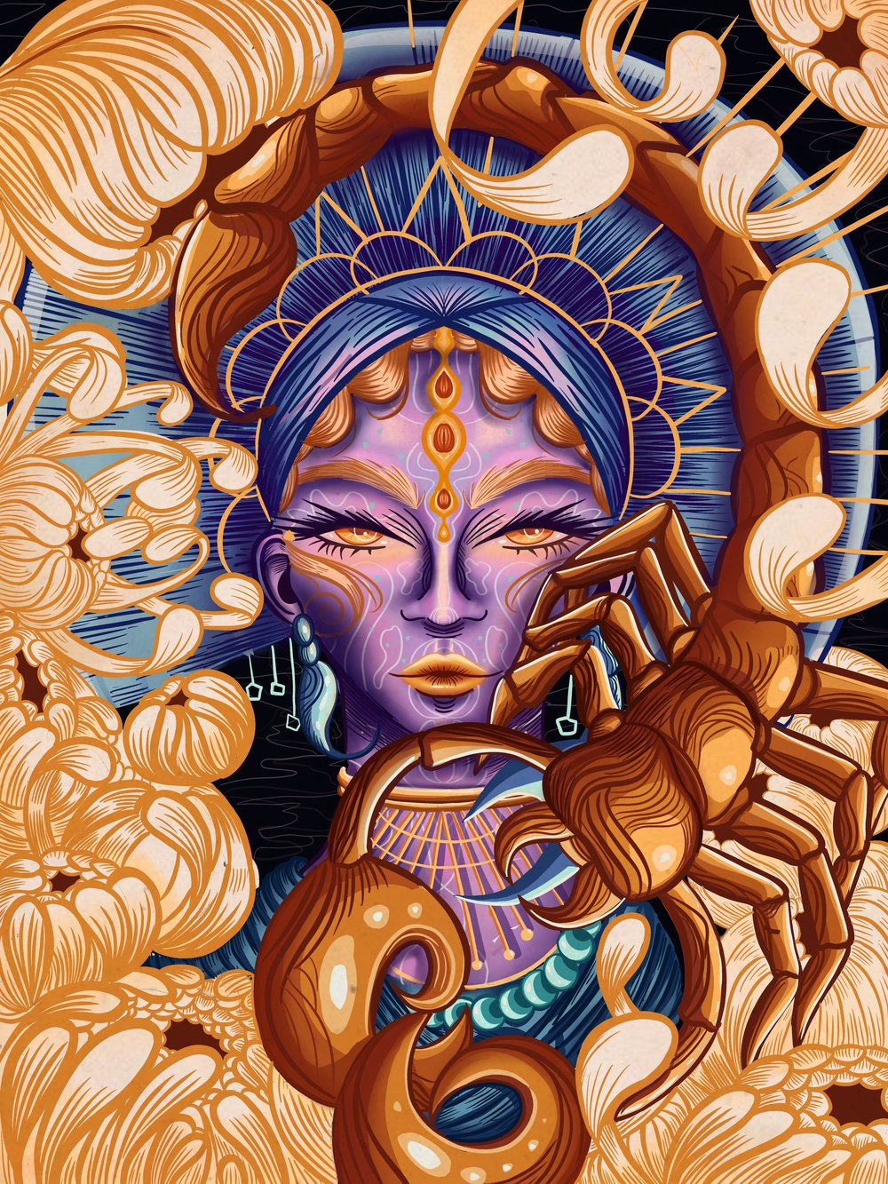 Scorpio Zodiac Print