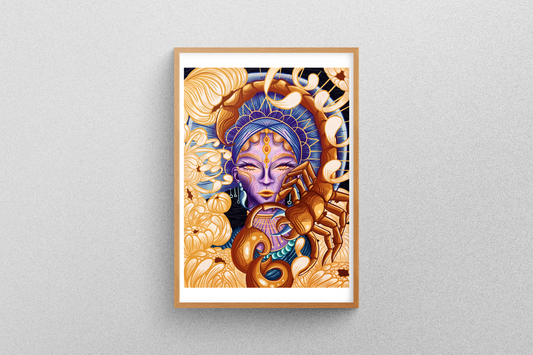 Scorpio Zodiac Print